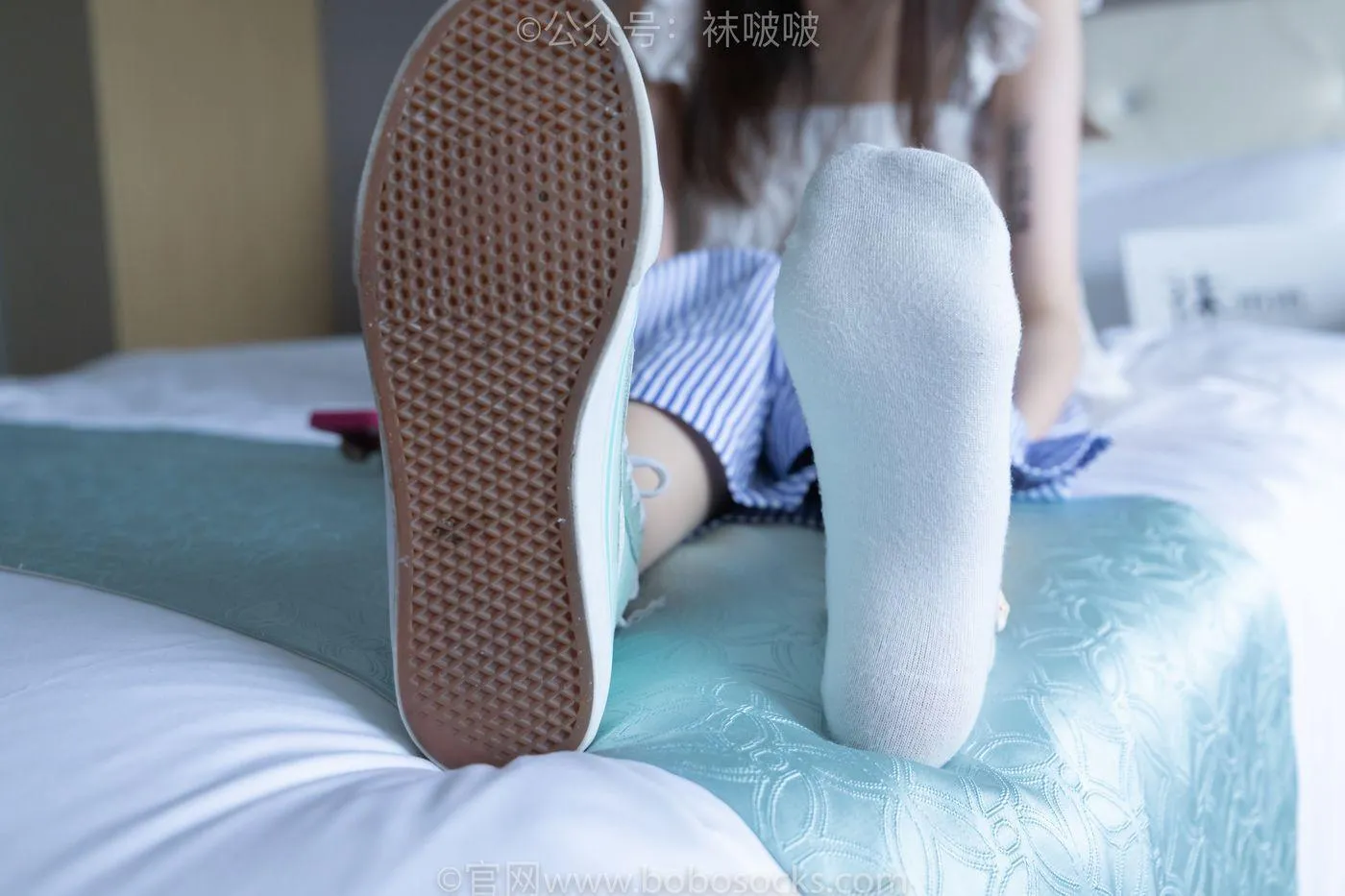 [BoBoSocks袜啵啵]NO.027 稚予- vans、白色棉袜、肉丝 [136P]插图3